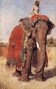 A State Elephant at Bikaner Rajasthan Edwin Lord Weeks